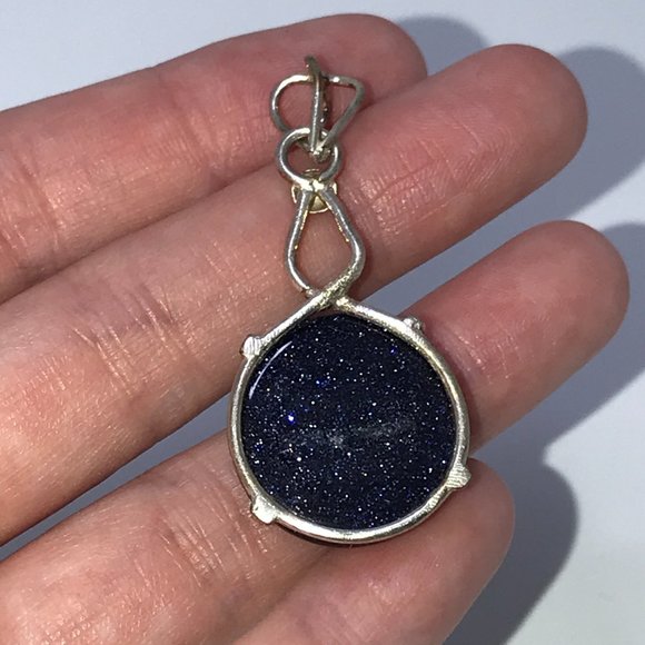 SLP Blue Goldstone Pendant - Picture 3 of 8